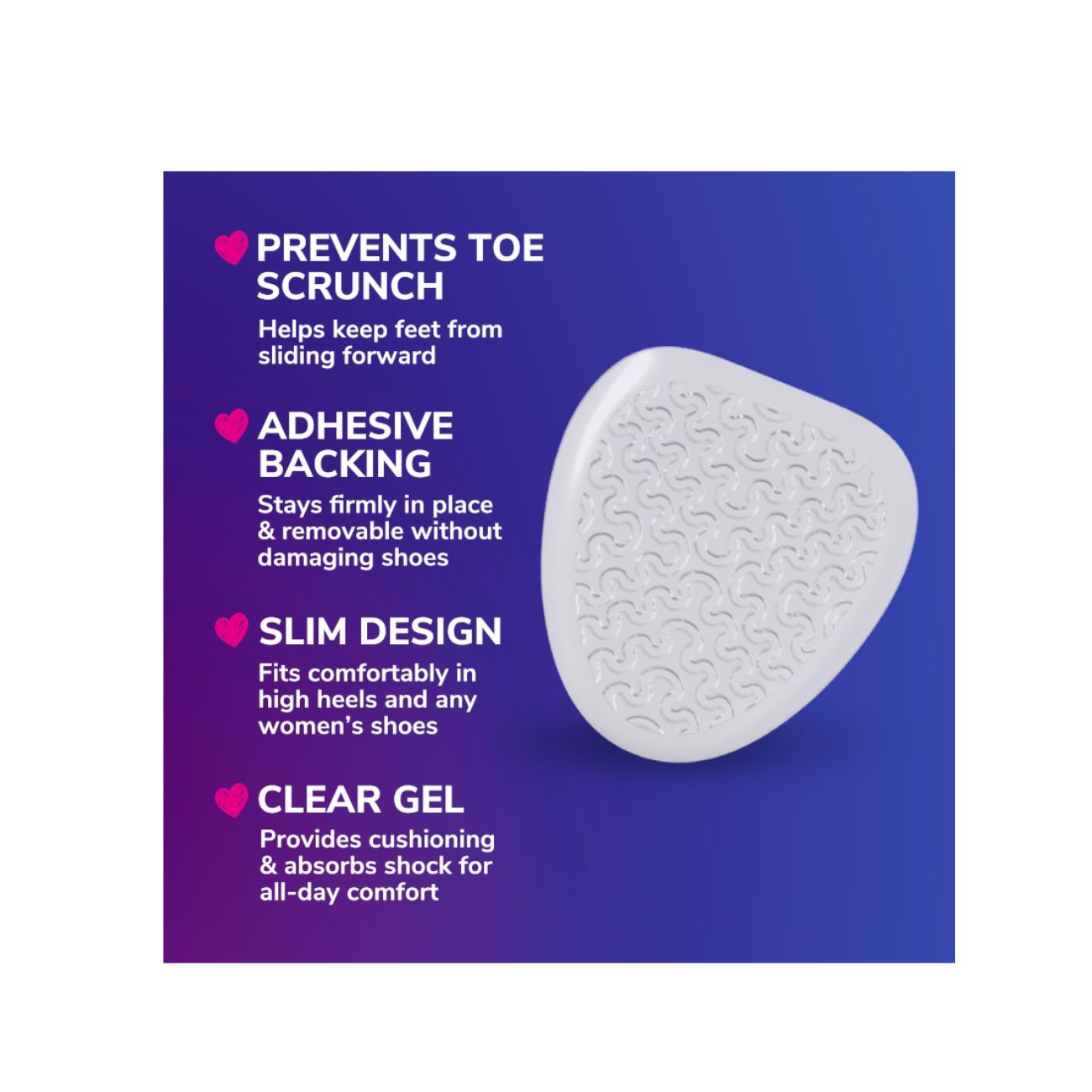 Heel & Wedges Ball PF Gel Foot Cushions Women