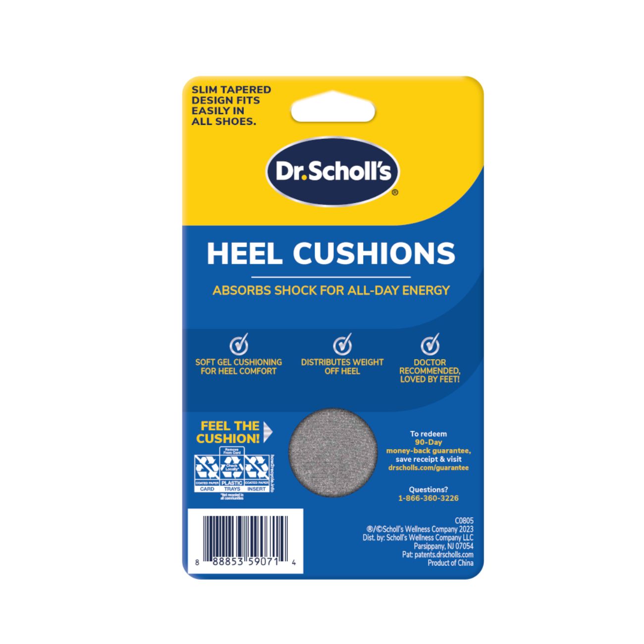Gel Heel Cushions Men
