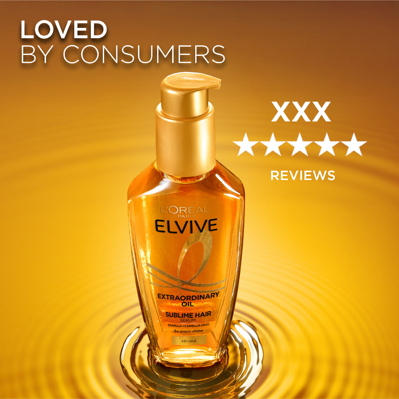 L’Oréal Paris Elvive Extraordinary Hair Oil Treatment, Non-Sticky Serum For Dry Hair