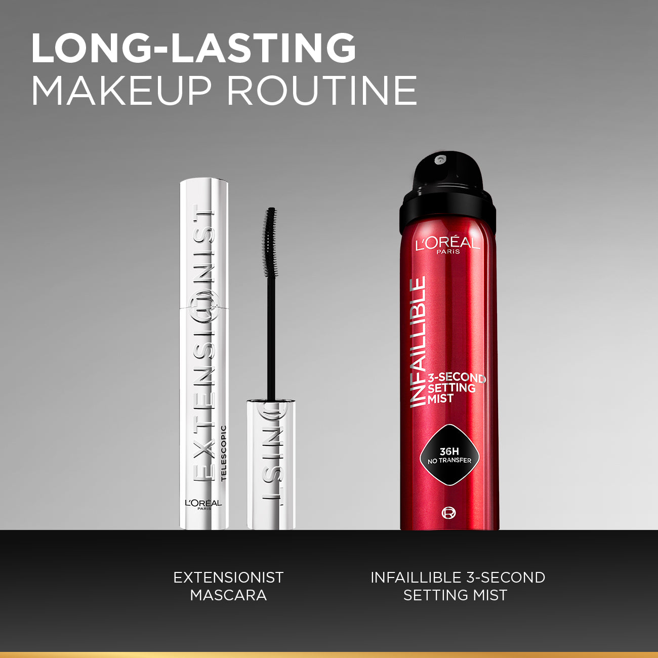 L’Oréal Paris Telescopic Extensionist Mascara for 24H Long-Lasting Curl, Volume, and Exceptional Lengthening Eyelashes with Eyelash-Extension Effect