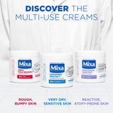 Mixa Urea Cica Repair Cream Jar - For Keratosis Pilaris, Dry Rough Fragile Skin & Tiny Reddish Bumps - For Face, Hands & Body