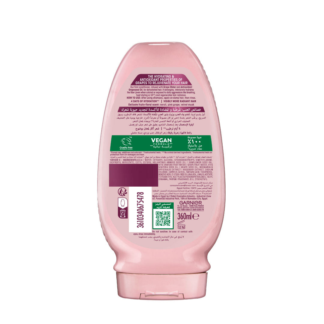 Ultra Doux Grape Moisture - Hydrating Regenerative Conditioner for Dehydrated Hair.