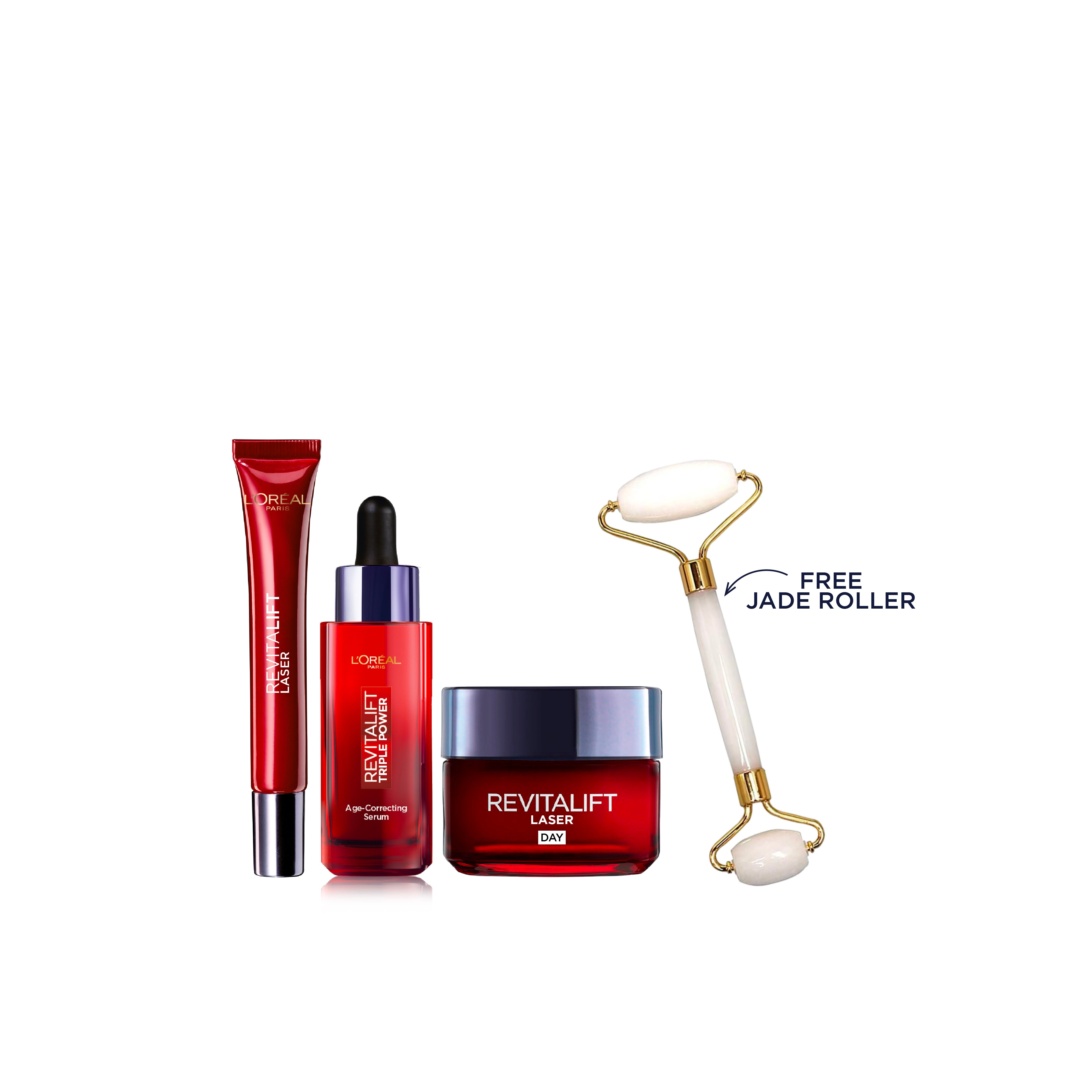 Revitalift Triple Power Age-Correcting Serum & Revitalift Hydrating and Moisturizing Day Cream & Revitalift Hydrating and Moisturizing Night Cream Trio