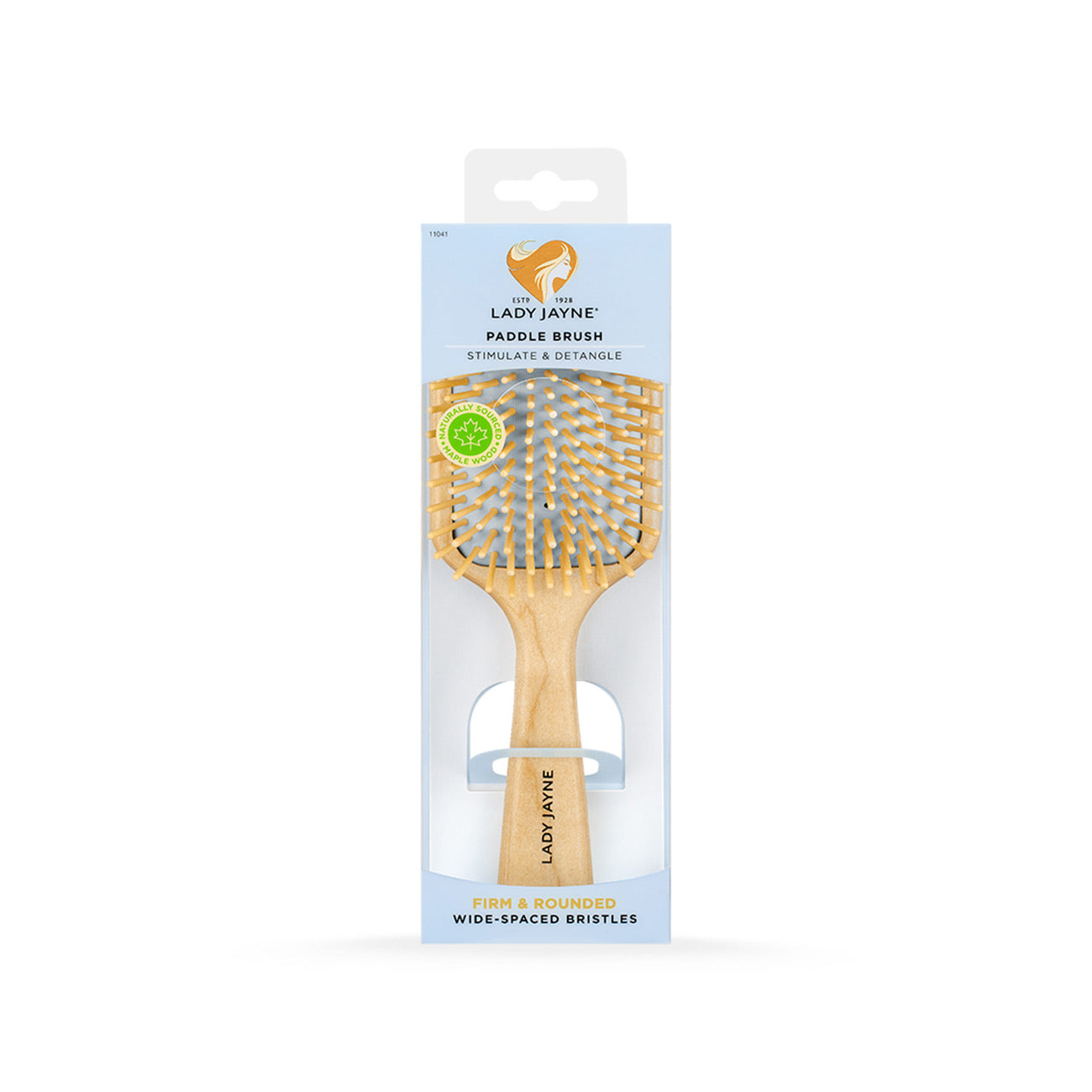 Maple Wood Paddle Brush