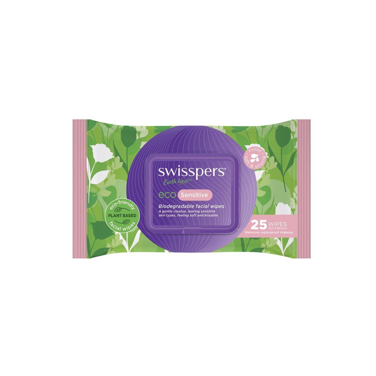 Eco Biodegradable Facial Wipes Sensitive