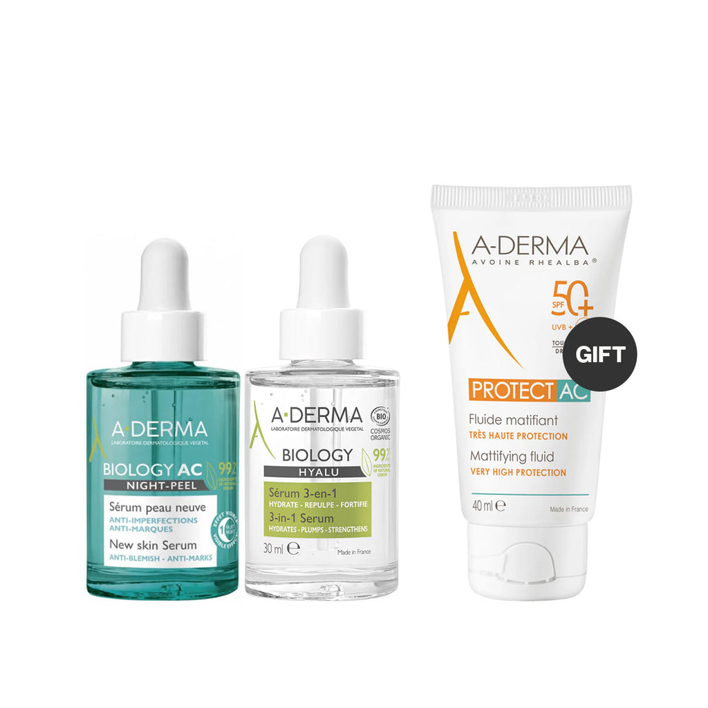 Biology AC Night Peel Anti-blemish Serum & Hyalu 3-in-1 Serum Offer