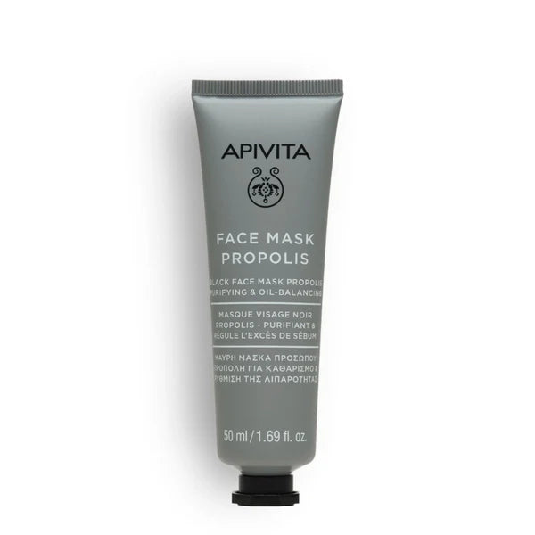 APIVITA Black Face Mask Propolis - Purifying & Oil-Balancing