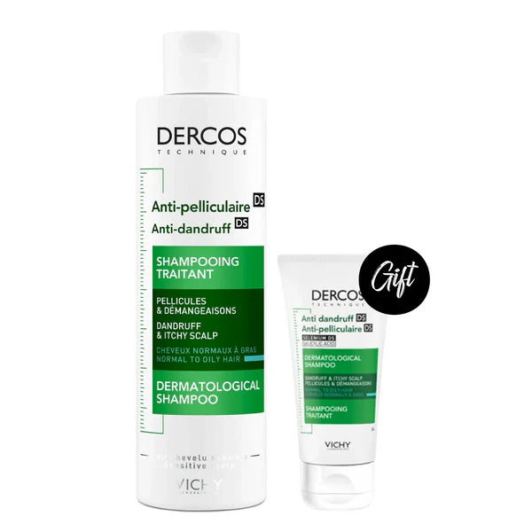 Dercos Oil Control Shampoo & Dercos Dandruff Oily Shampoo 50ml Offer