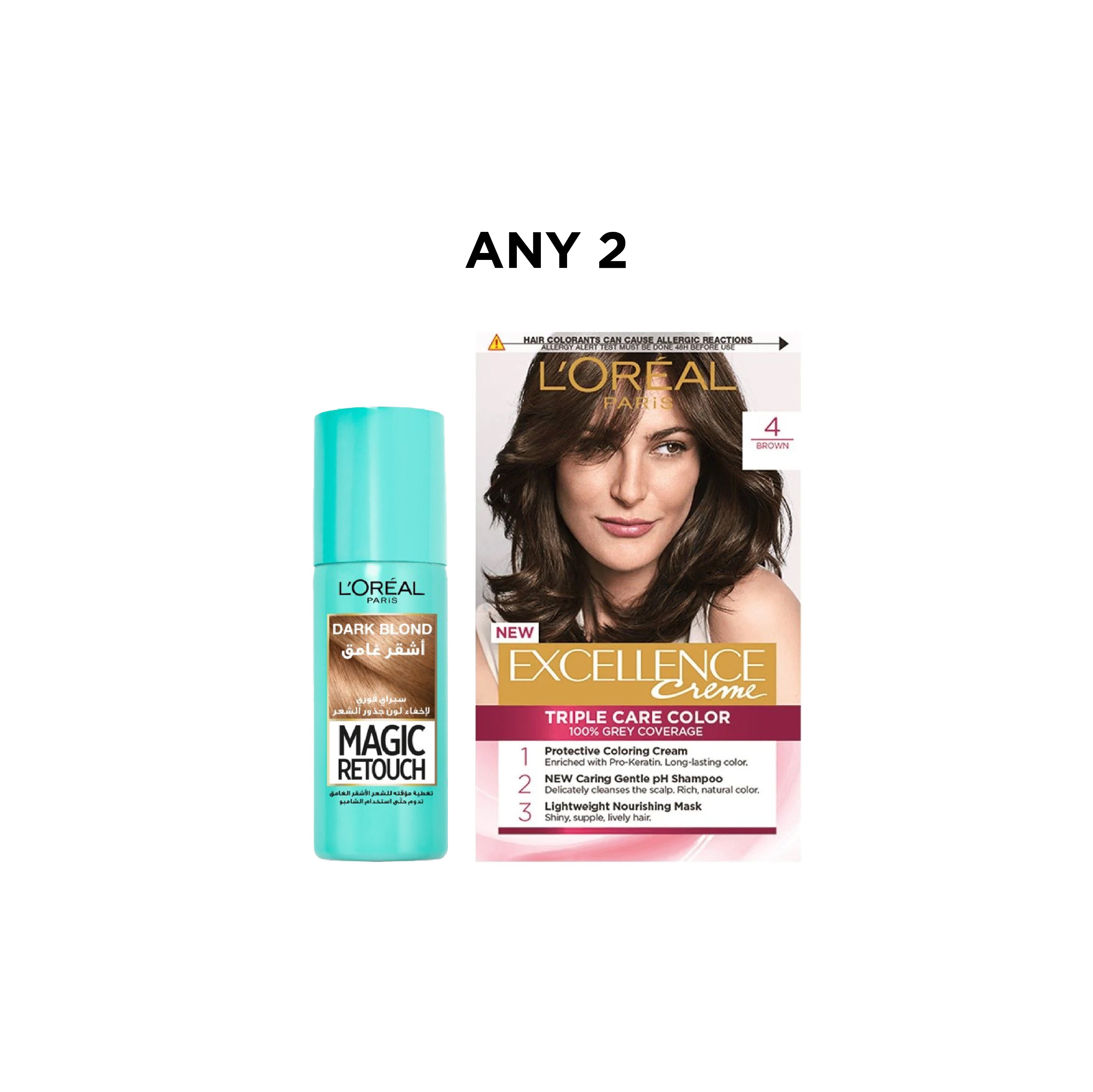 Magic ReTouch - Temporary Grey Coverage Quantity & Excellence Creme - Triple Protection Crème Colour