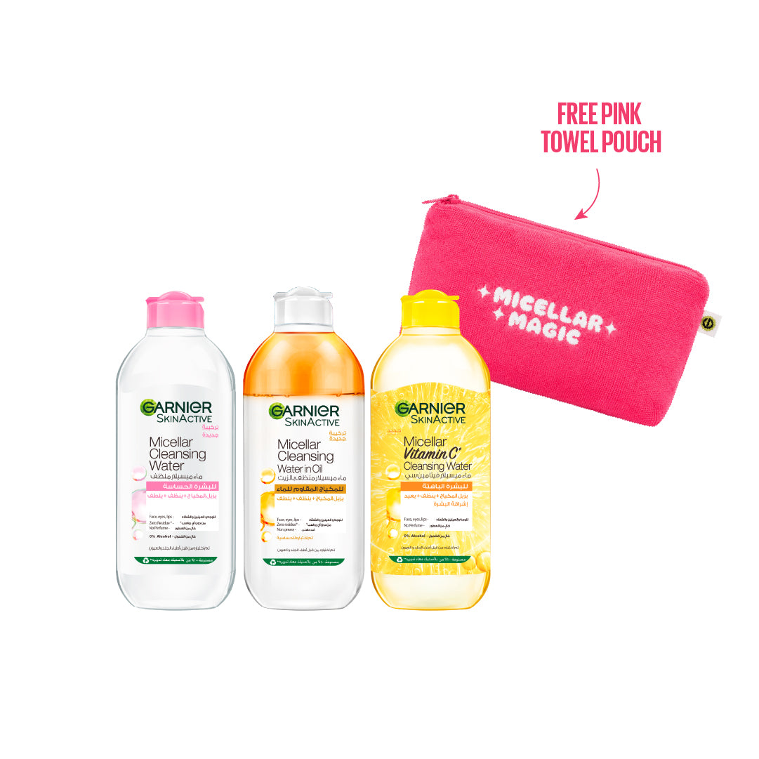 Garnier Oil-Infused & Facial Brightening & Sensitive Skin Micellar Water