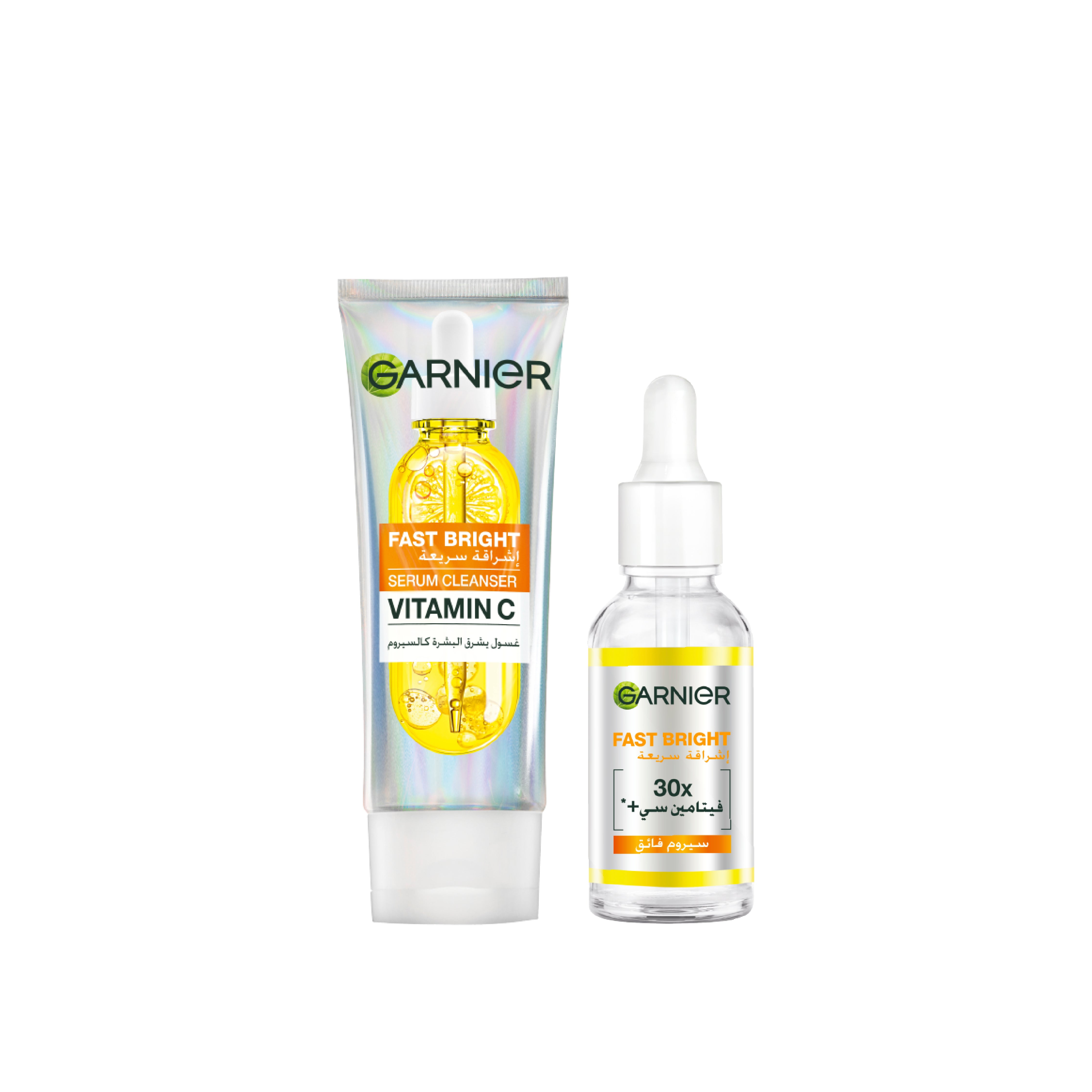 Fast Bright Serum Cleanser & Skin Active Fast Bright Vitamin C Day Serum Duo