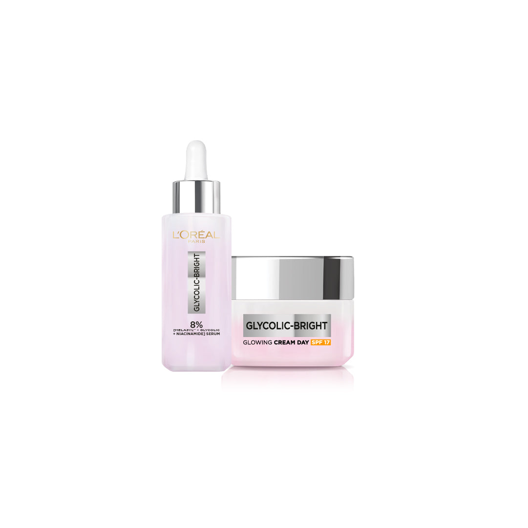Glycolic Bright Face Serum & Glycolic Bright Glowing Day Cream Duo