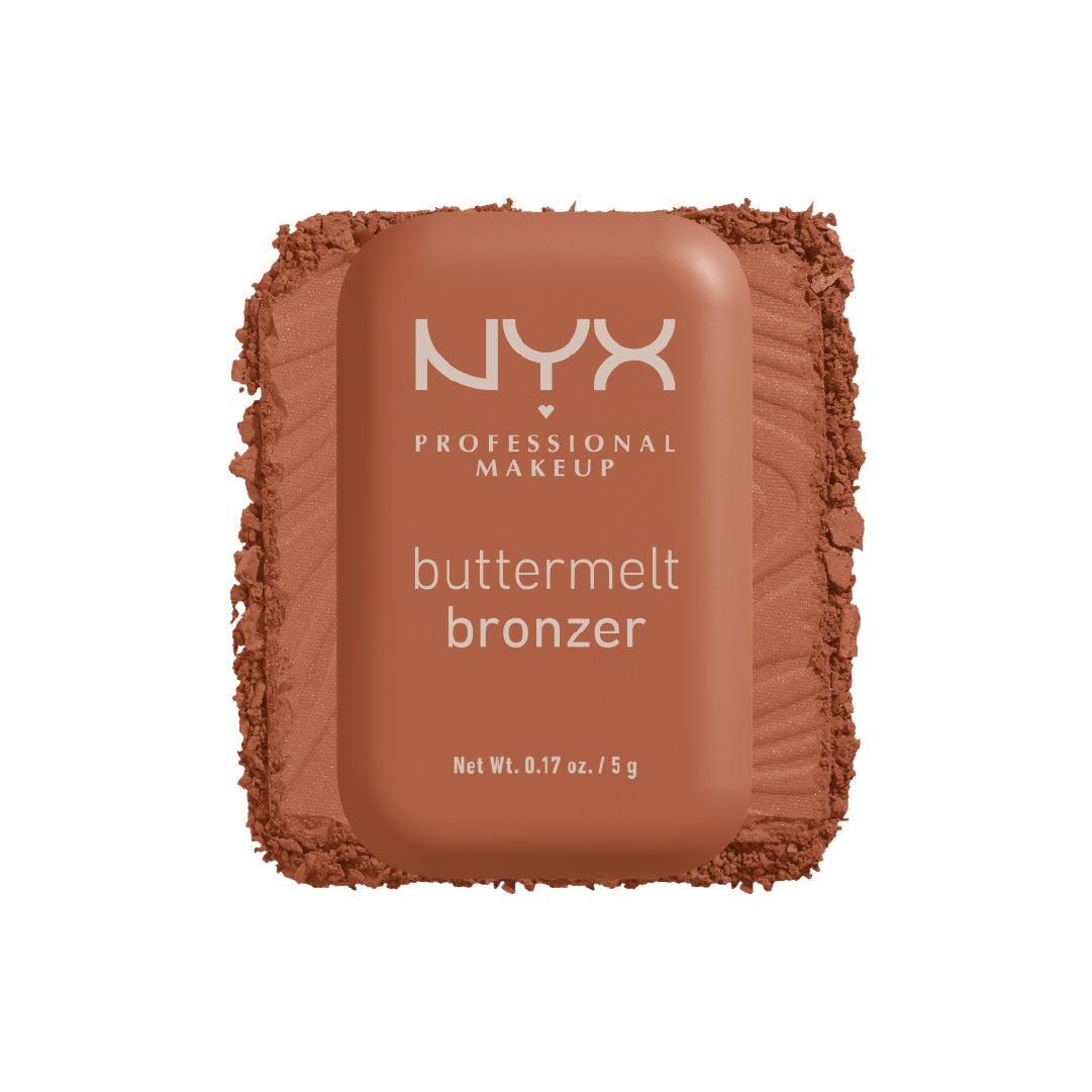 Buttermelt Bronzer, Powder Bronzer, 12 HR Wear, Fade Resistant & Transfer Resistant, Buildable, Vegan