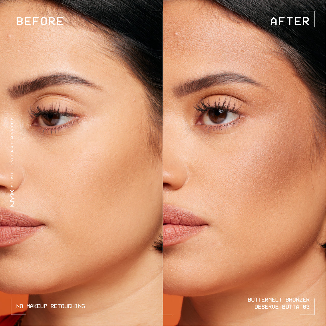 Buttermelt Bronzer, Powder Bronzer, 12 HR Wear, Fade Resistant & Transfer Resistant, Buildable, Vegan