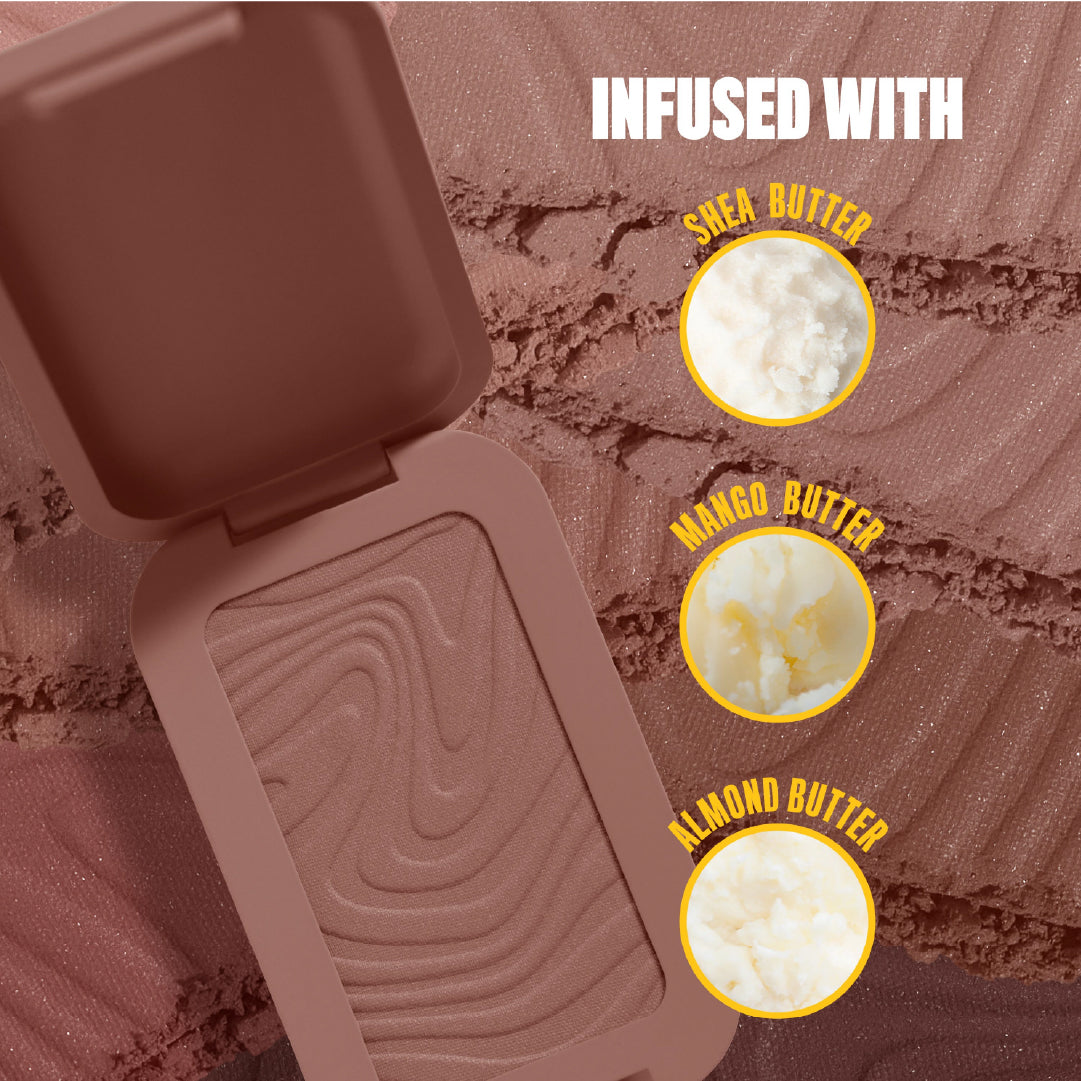 Buttermelt Bronzer, Powder Bronzer, 12 HR Wear, Fade Resistant & Transfer Resistant, Buildable, Vegan