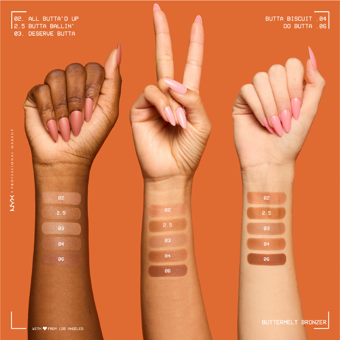 Buttermelt Bronzer, Powder Bronzer, 12 HR Wear, Fade Resistant & Transfer Resistant, Buildable, Vegan