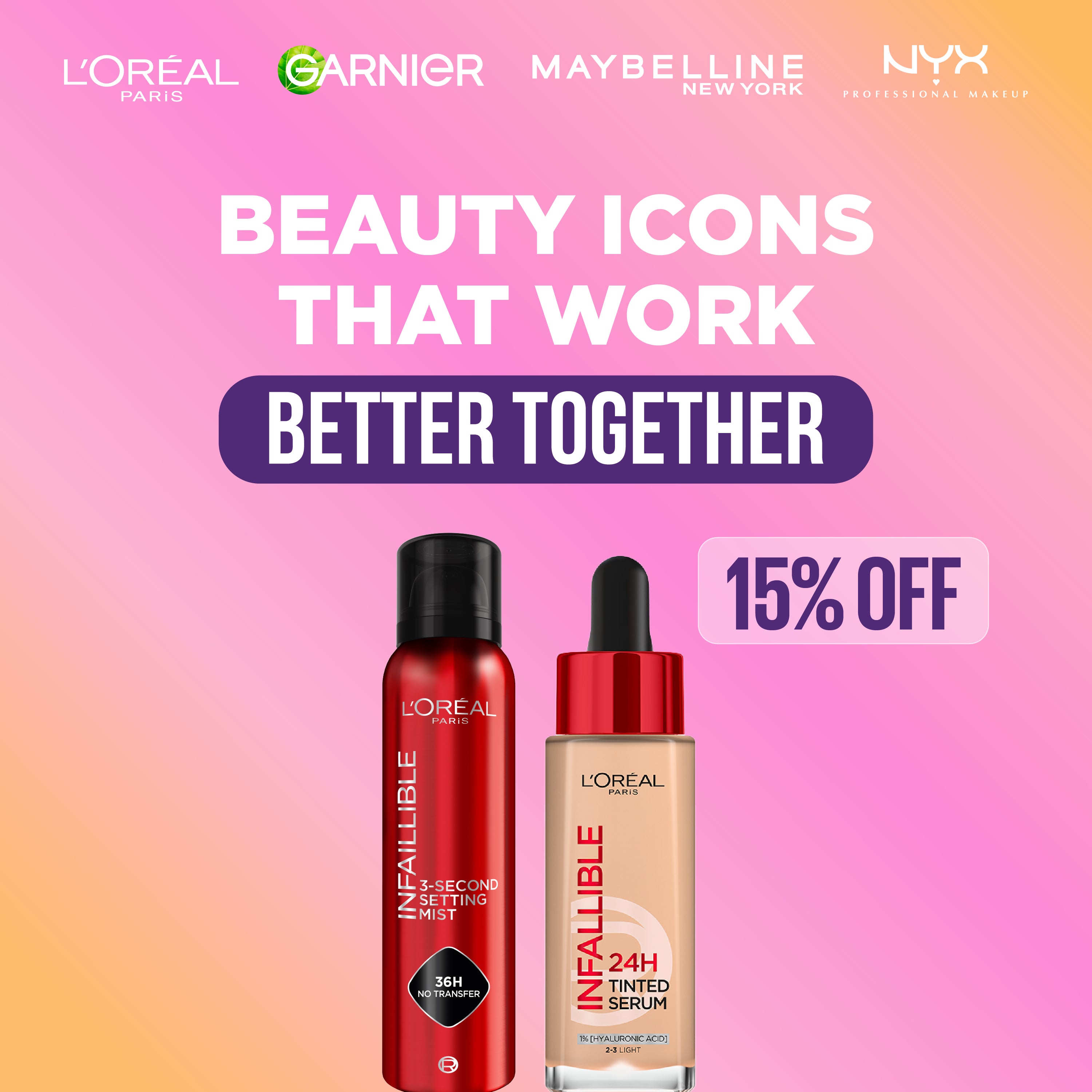 Infallible Setting Mist & Tinted Serum Duo
