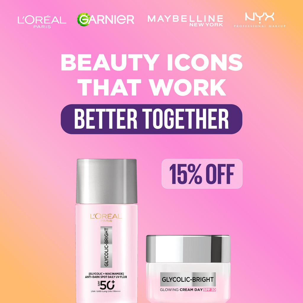 Glycolic-Bright Glowing Day Cream & Glycolic Bright Anti-Dark Spot Daily UV Fluid Duo