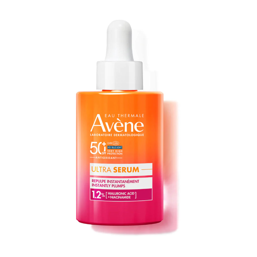Avène Ultra Plumping Serum SPF 50+ Sunscreen 30ML | Ultra Light Hydrating Hyaluronic Acid Serum