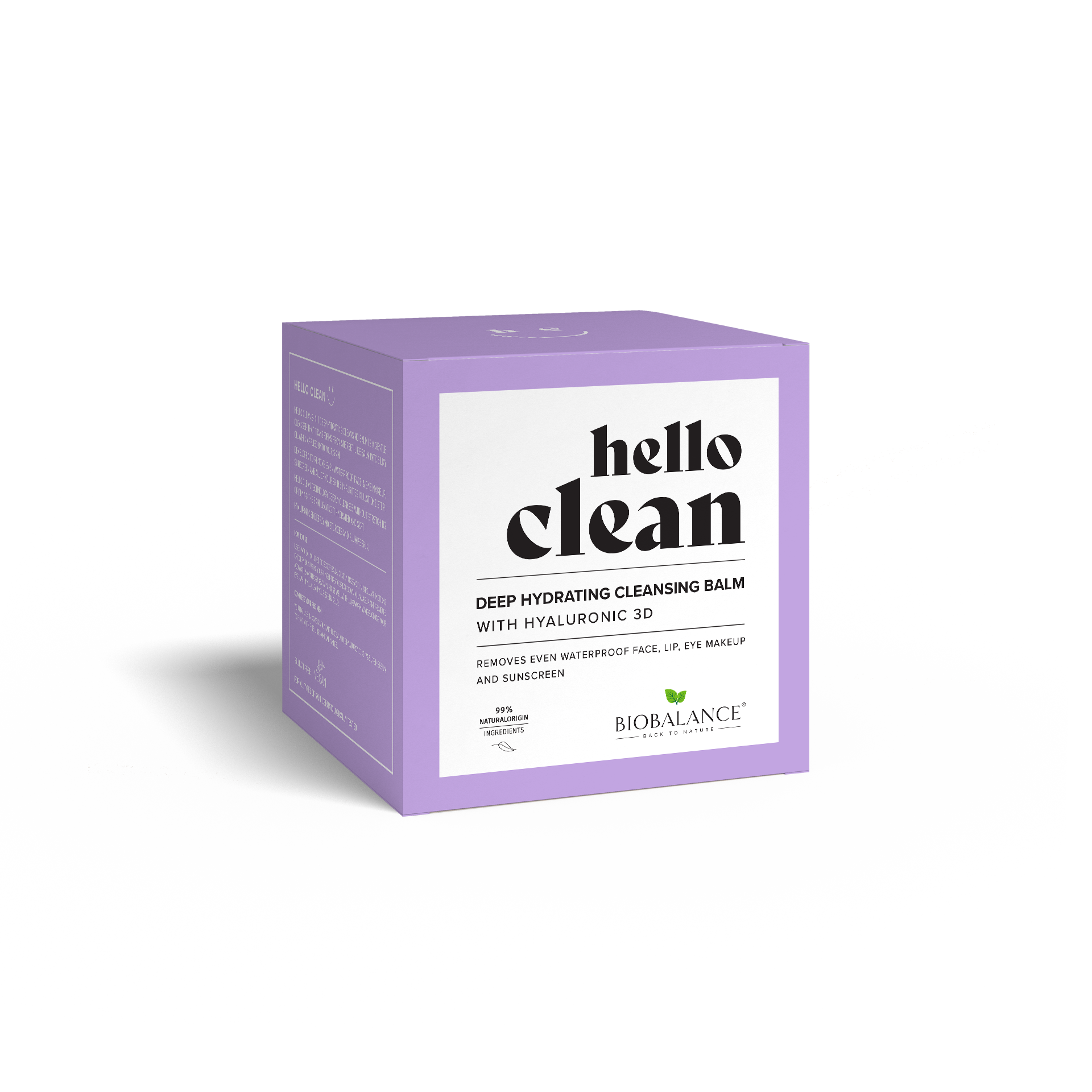 Hello Clean Deep Hydrating Cleansing Balm With Hyaluronic Acid 3D - For All Skin Types