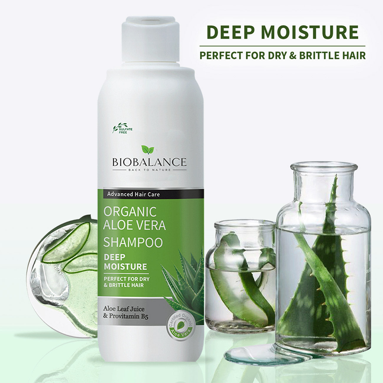 Organic Aloe Vera Shampoo Perfect For Dry & Brittle Hair