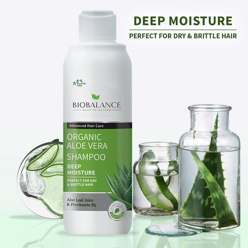 BIOBALANCE - SHAMPOING ALOE VERA BIO 330ML Pour Soins