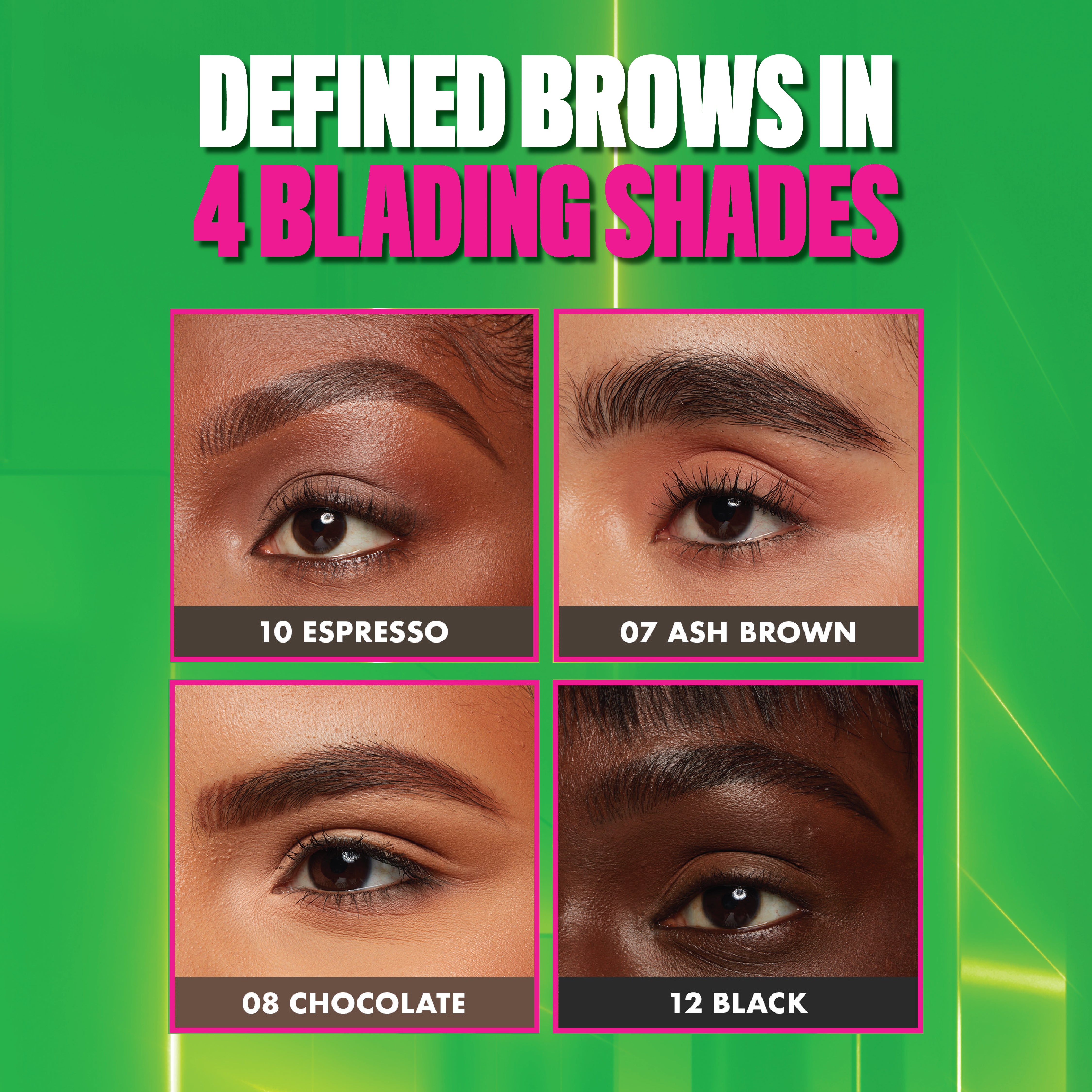 Blade & Shade, Dual Edged Brow Pencil, Up to 16HR wear, Smooth-glide pigment