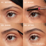 Blade & Shade, Dual Edged Brow Pencil, Up to 16HR wear, Smooth-glide pigment
