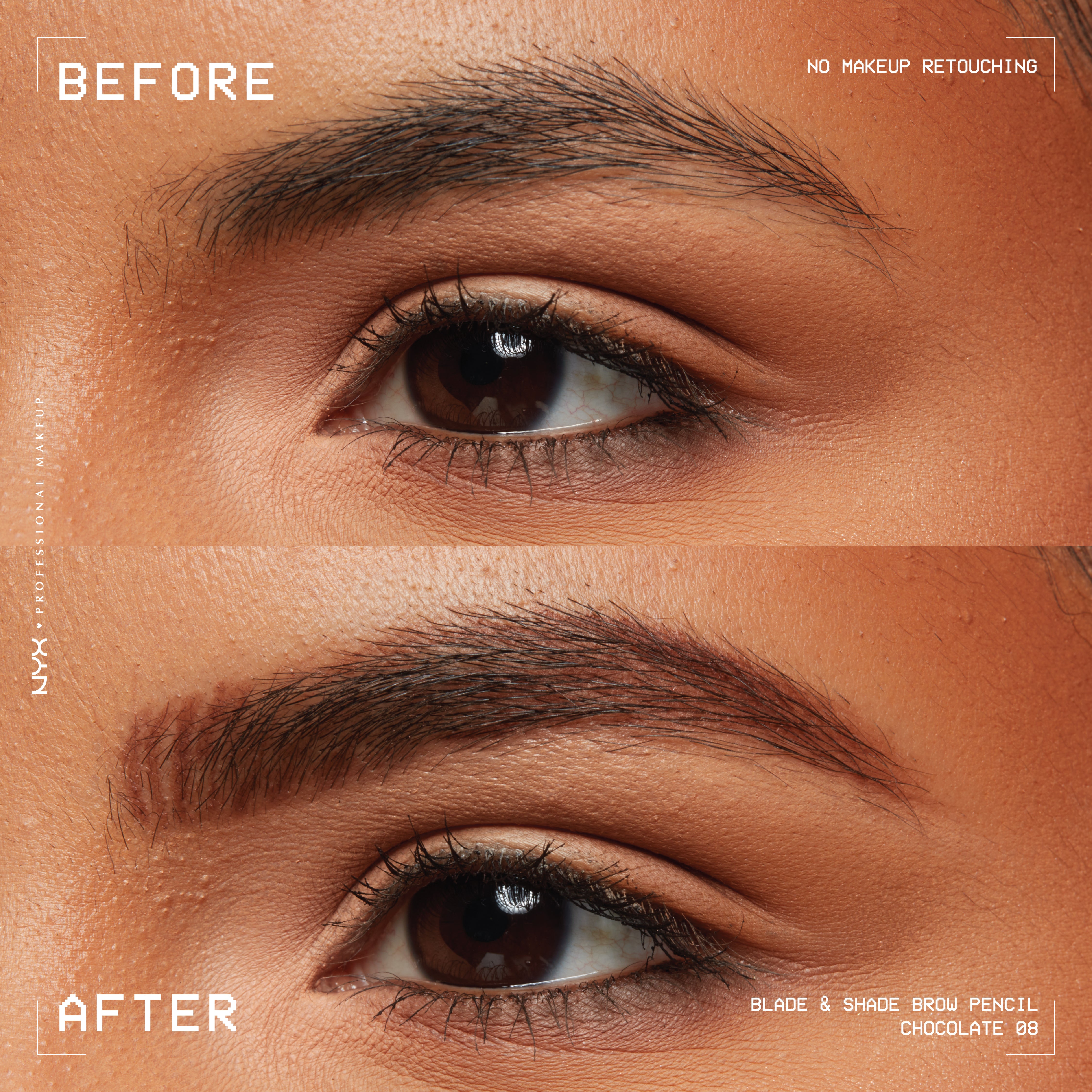 Blade & Shade, Dual Edged Brow Pencil, Up to 16HR wear, Smooth-glide pigment