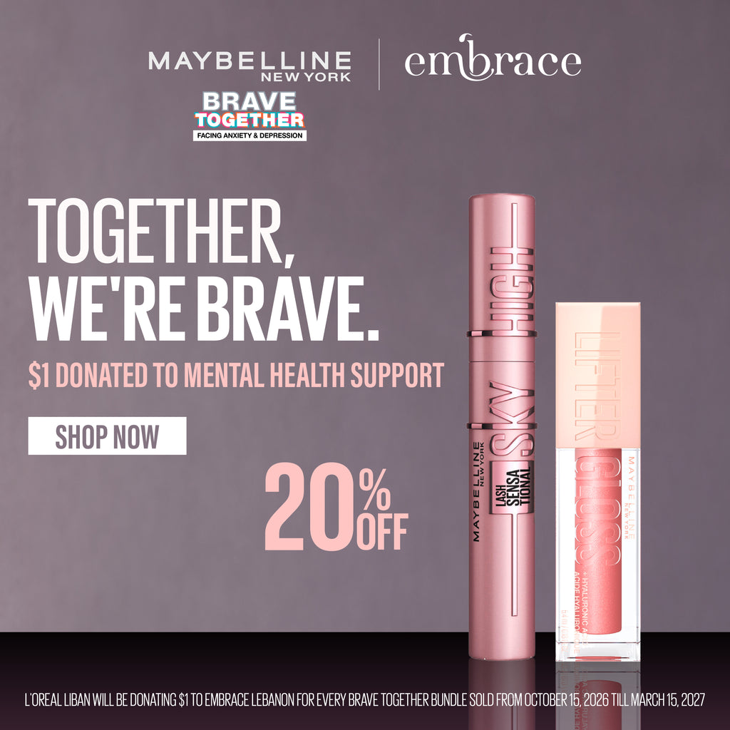 Brave Together - Lash Sensational Sky High Black Mascara & Gloss Lip Gloss Makeup with Hyaluronic Acid for smooth and hydrated lips Duo