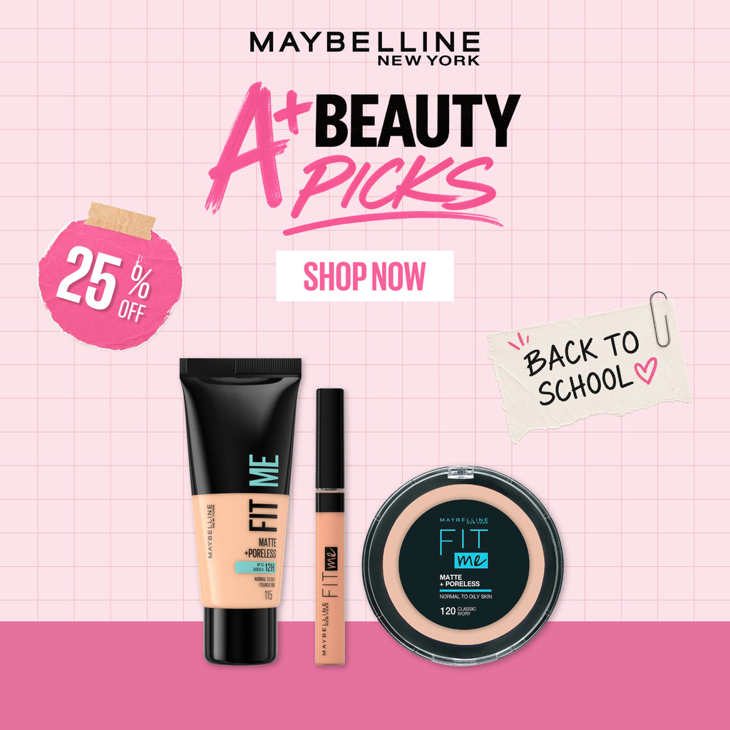 Fit Me: Perfect Matte Powder & Flawless Fit Me Concealer &  Fit Me Matte Liquid Foundation Trio