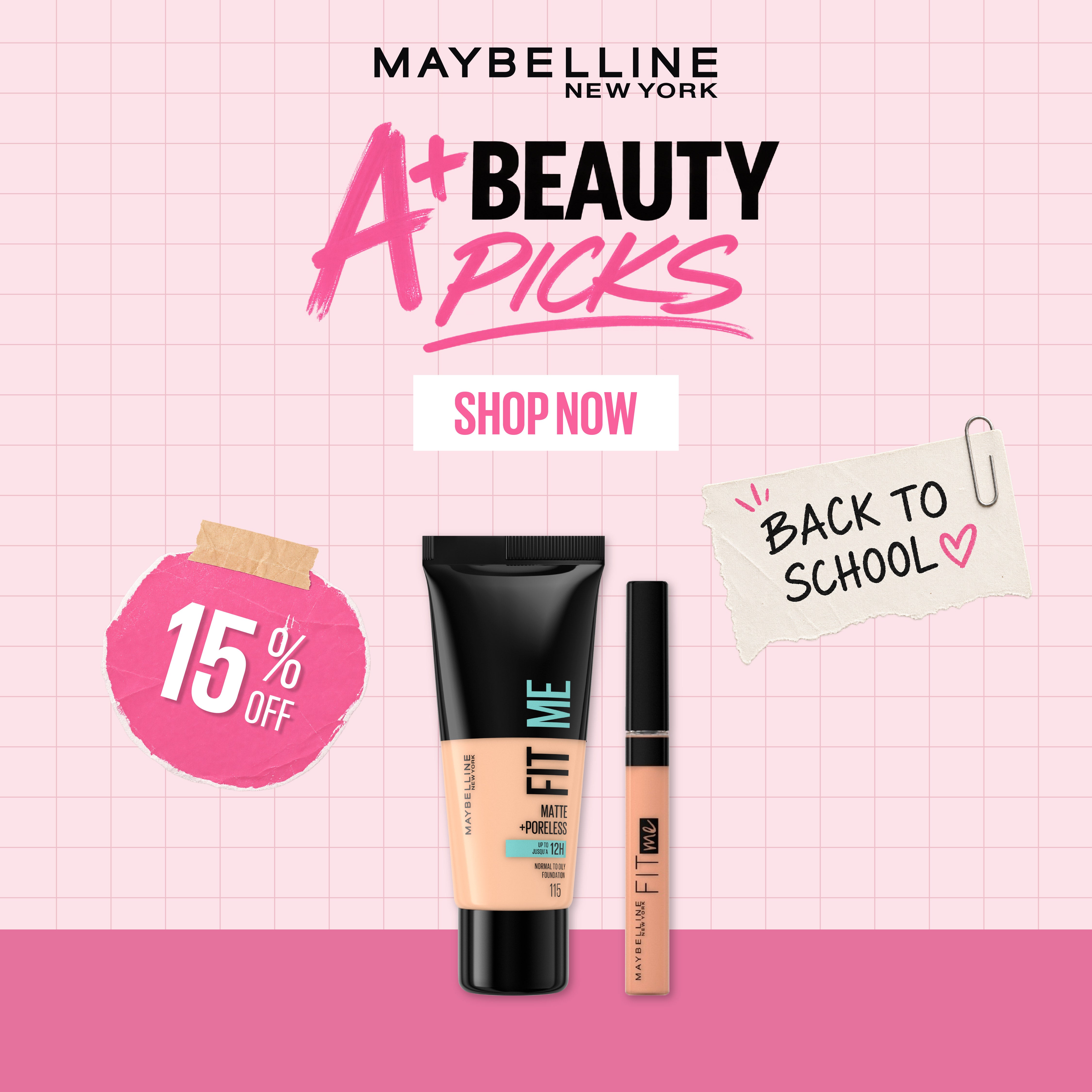 Fit Me Matte Poreless Liquid Foundation & Flawless Fit Me Concealer Duo