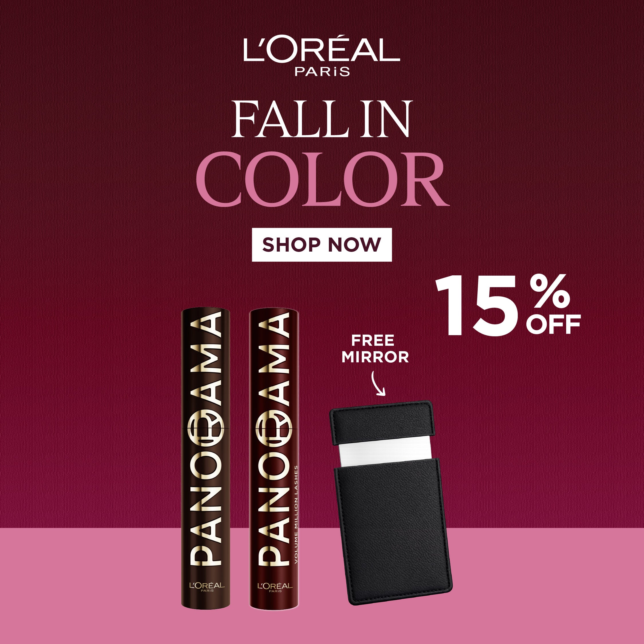 Voluminous Panorama Mascara Brown & Bordeaux Duo