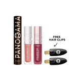 Voluminous Panorama Brown Mascara & Plump Ambition Hyaluron Lip Oil & Hyaluron Tint Lip Stain Serum Trio