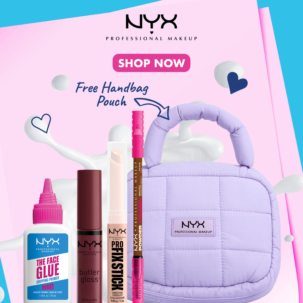 Butter Gloss, The Face Glue Primer, Powder Louder Brow Pencil & Pro Fix Stick Offer