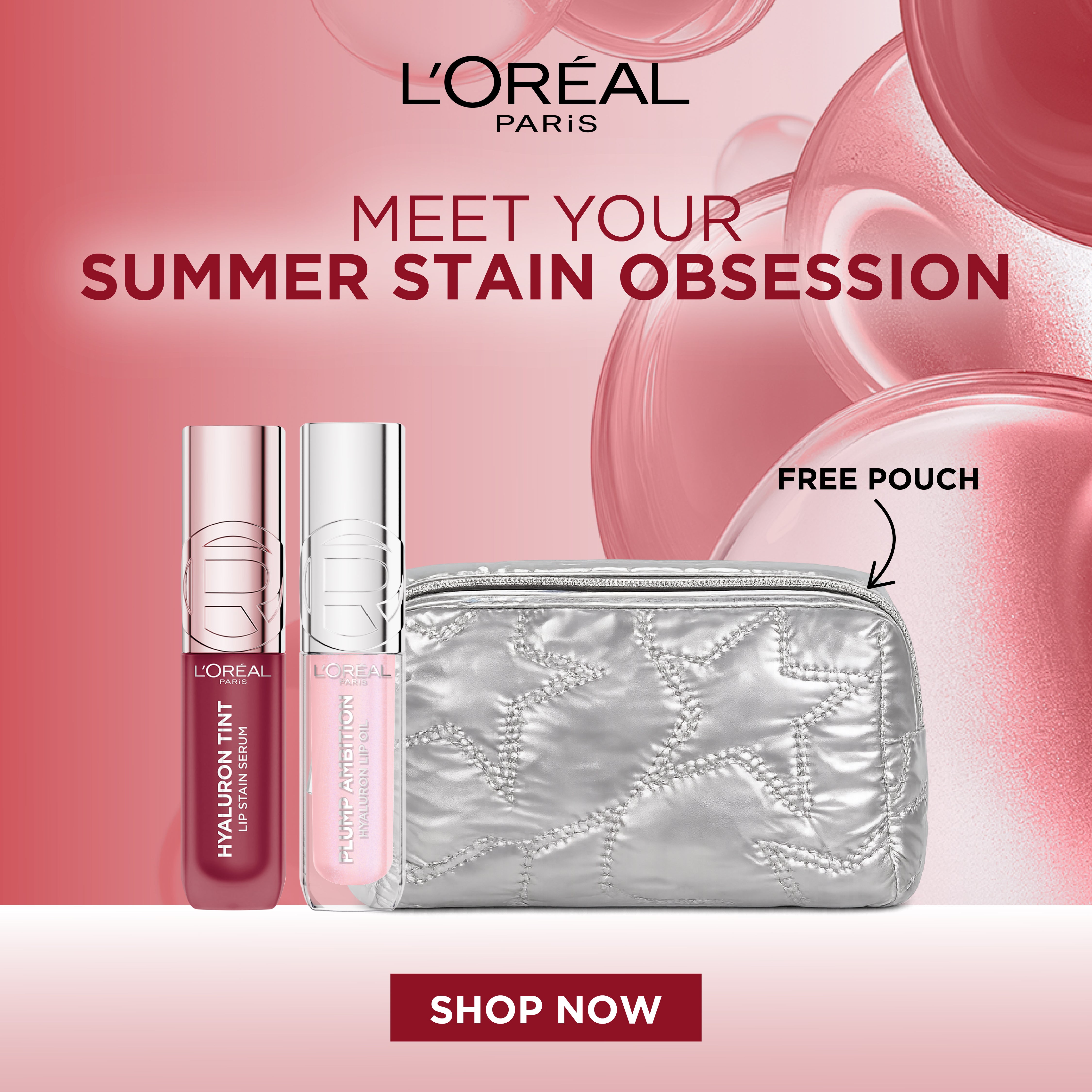 Hyaluron Tint Lip Stain Serum & Plump Ambition Hyaluron Lip Oil Duo