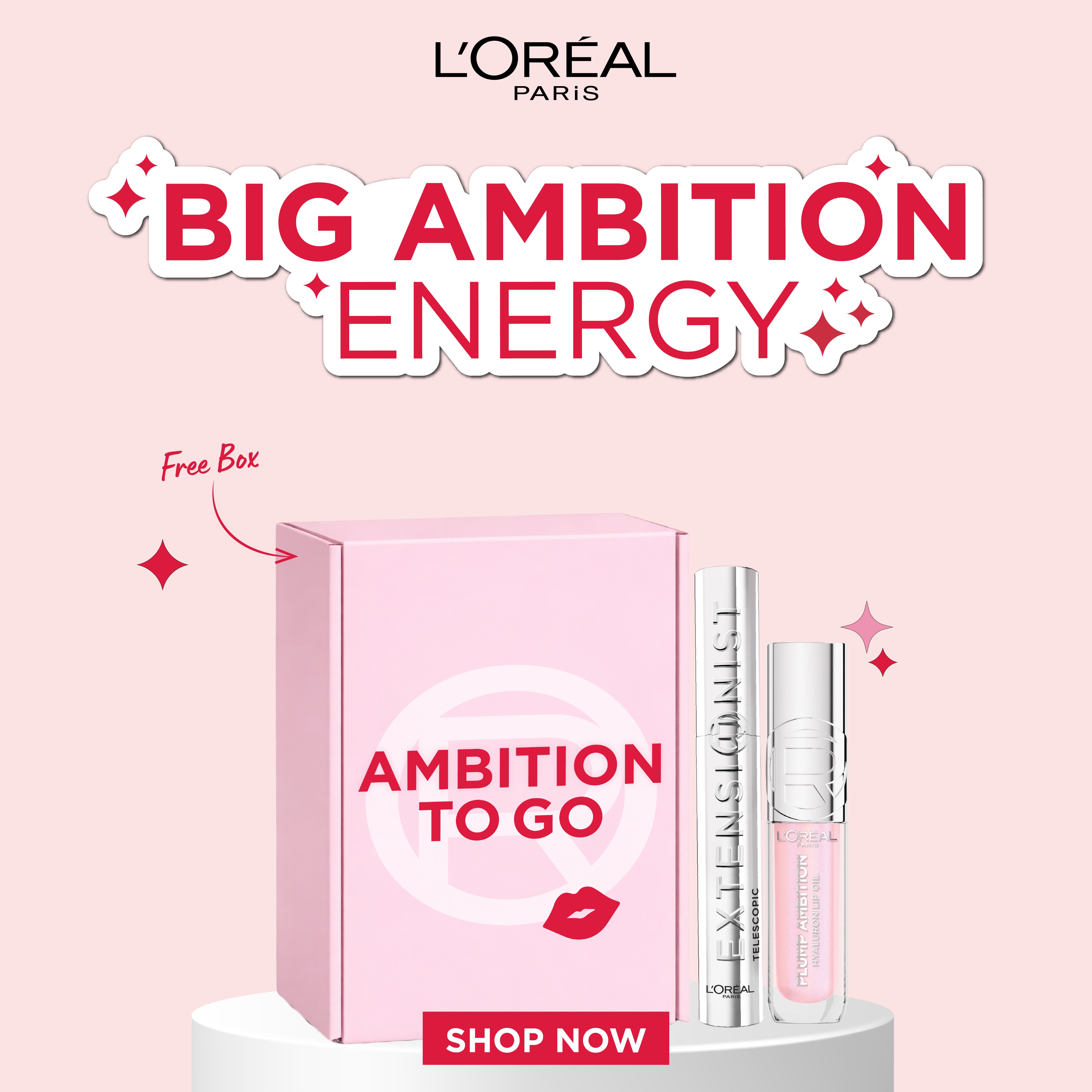 Plump Ambition Hyaluron Lip Oil & Telescopic Extensionist Mascara Duo