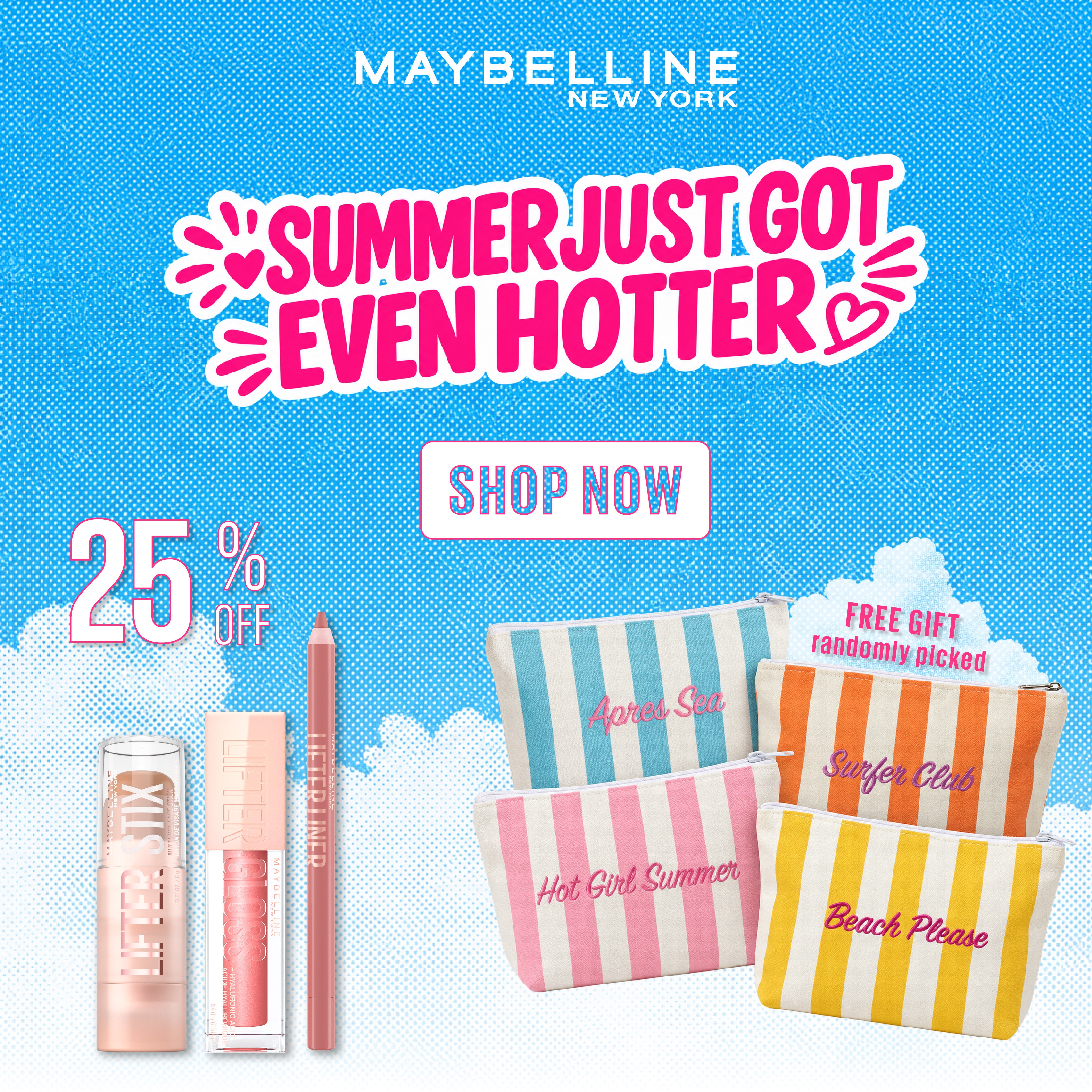 Lifter Stix Multi-Use Face Stick & Lifter Gloss Lip Gloss &  Lifter Liner Lip Liner Pencil Trio