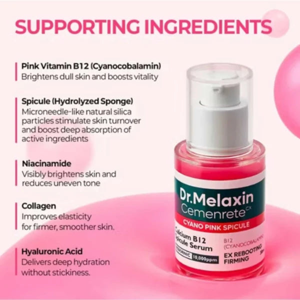 Calcium B12 Cemenrete Cyano Pink Spicule Serum