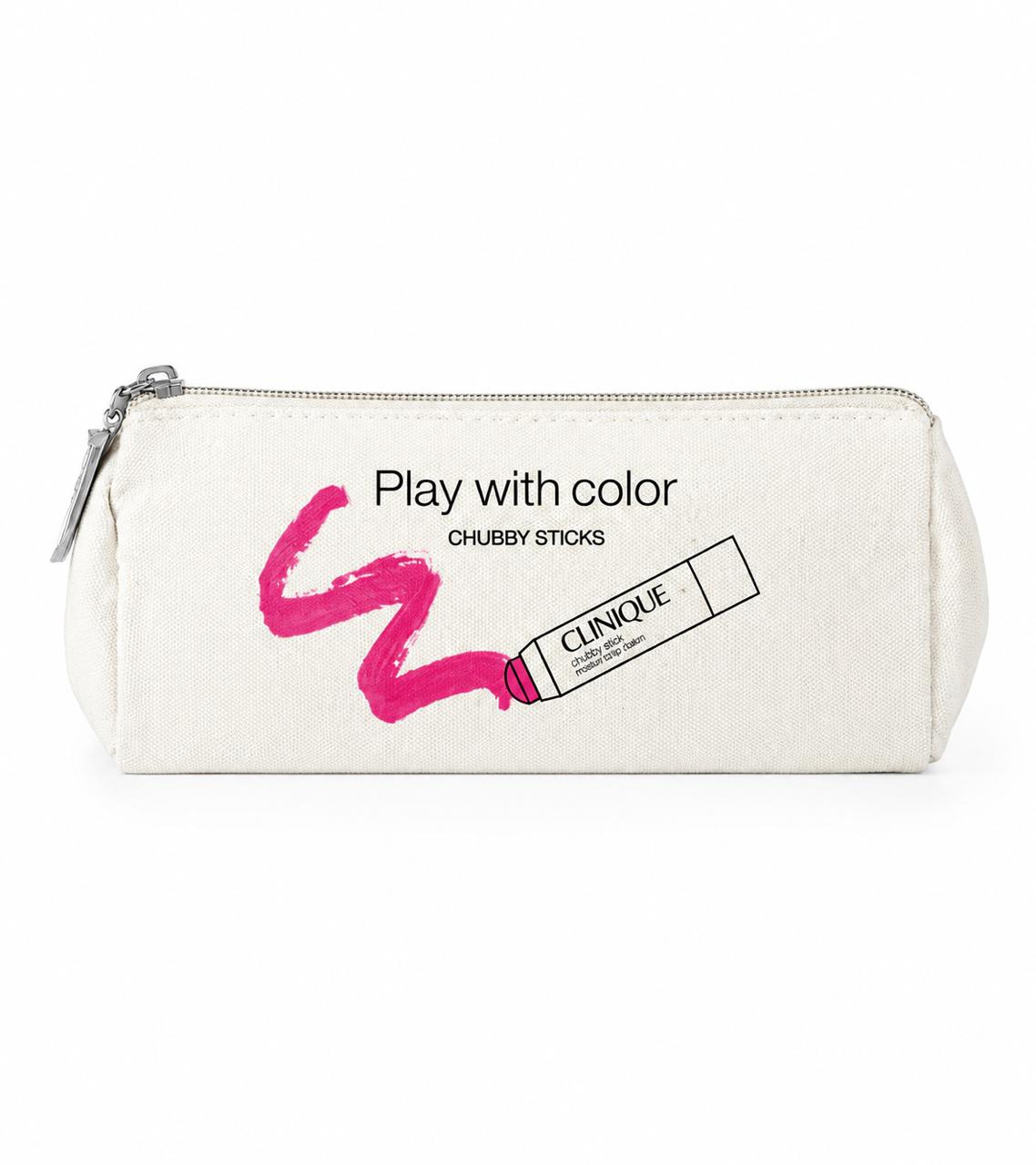 Clinique Play With Color Chubby Sticks Pouch - Gift