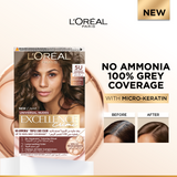 L’Oréal Paris Excellence Crème Universal Nudes Hair Coloration, Ammonia-free Conditioning Coloration with Micro Keratin for Long-lasting 100% Grey Coverage Natural Coloration