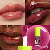 Fat Oil Lip Drip, Moisturizing, Shiny, Vegan Tinted Lip Gloss, Non-Sticky Finish, 12H Hydration, Squalane, Raspberry and Cloudberry Oils