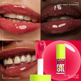 Fat Oil Lip Drip, Moisturizing, Shiny, Vegan Tinted Lip Gloss, Non-Sticky Finish, 12H Hydration, Squalane, Raspberry and Cloudberry Oils