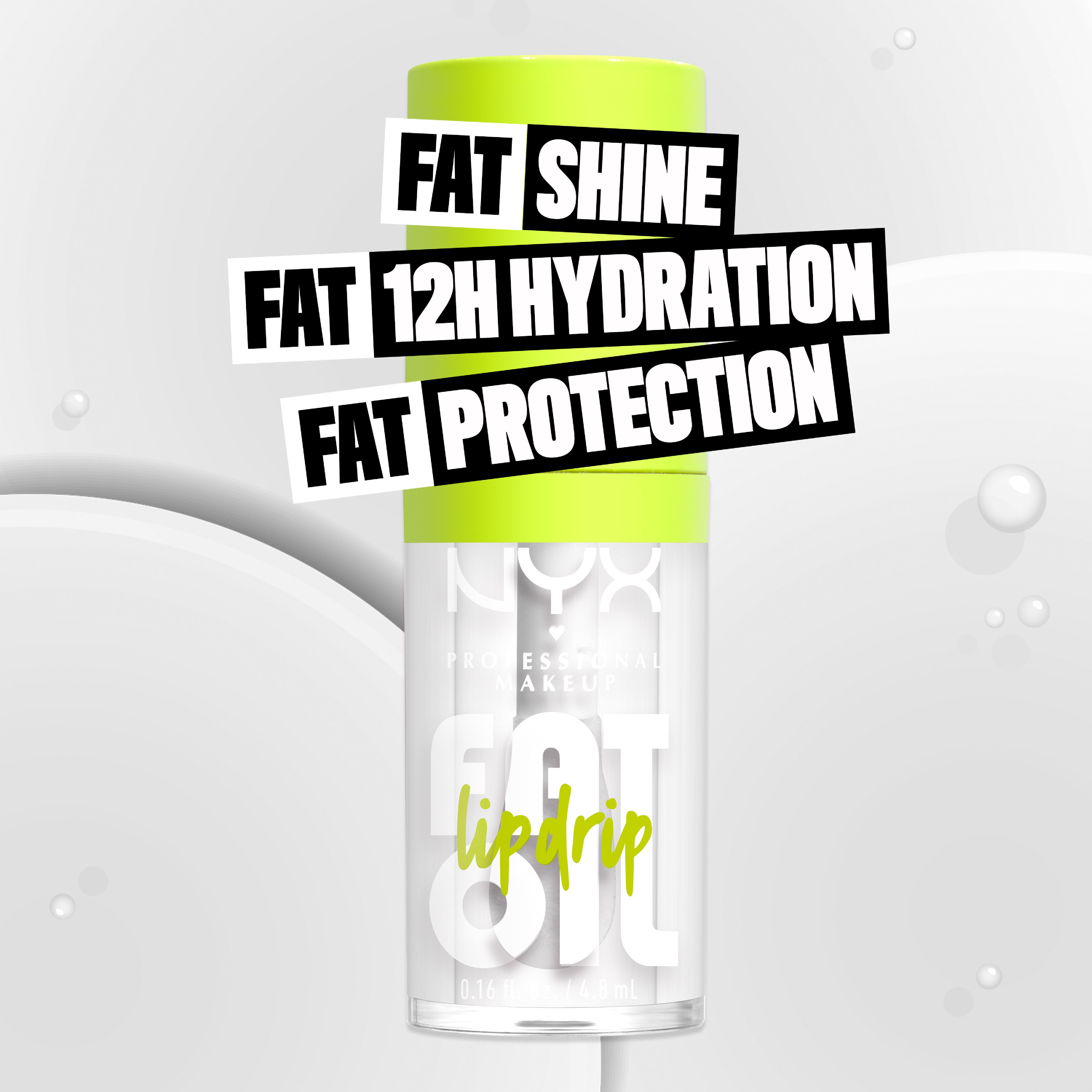 Fat Oil Lip Drip, Moisturizing, Shiny, Vegan Tinted Lip Gloss, Non-Sticky Finish, 12H Hydration, Squalane, Raspberry and Cloudberry Oils
