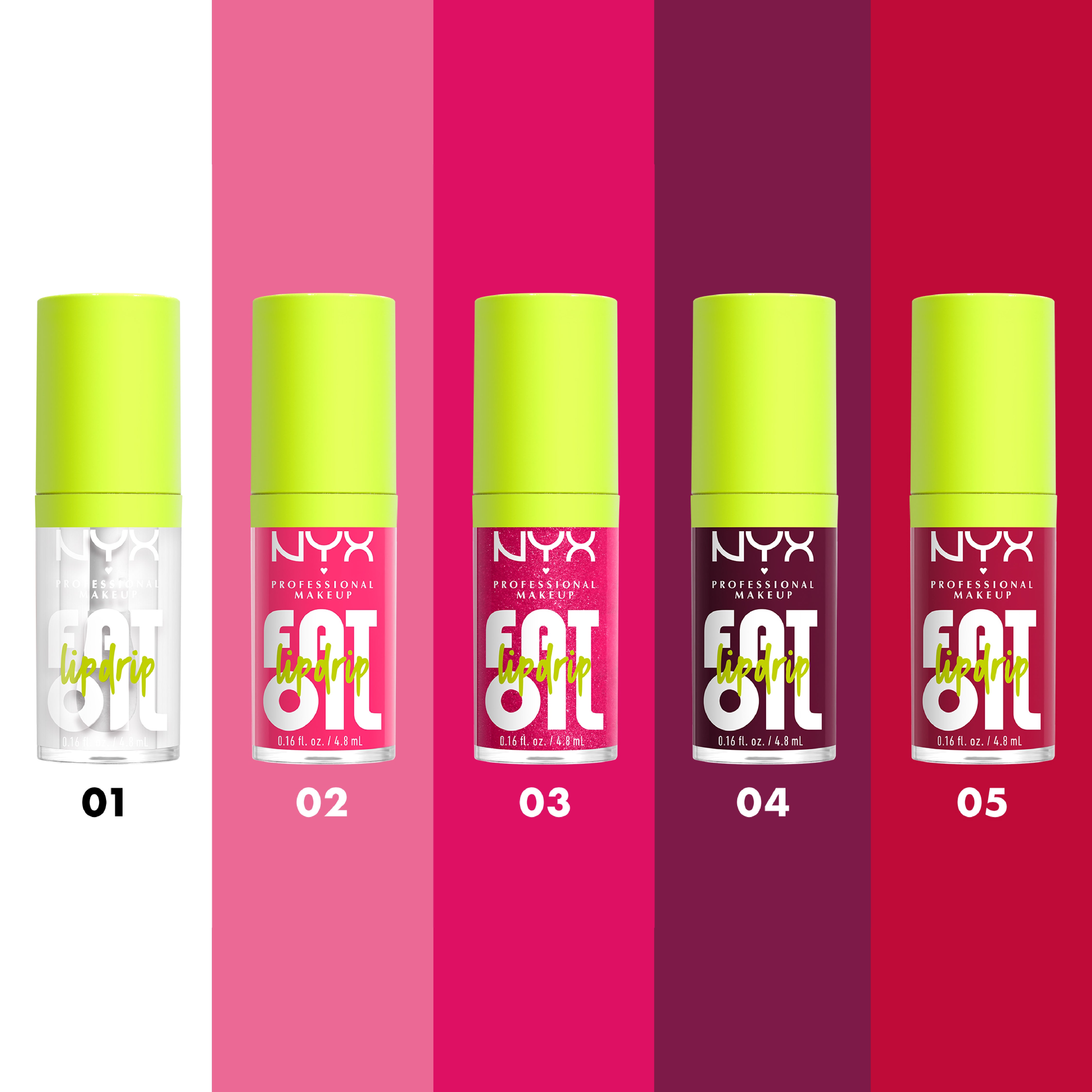 Fat Oil Lip Drip, Moisturizing, Shiny, Vegan Tinted Lip Gloss, Non-Sticky Finish, 12H Hydration, Squalane, Raspberry and Cloudberry Oils