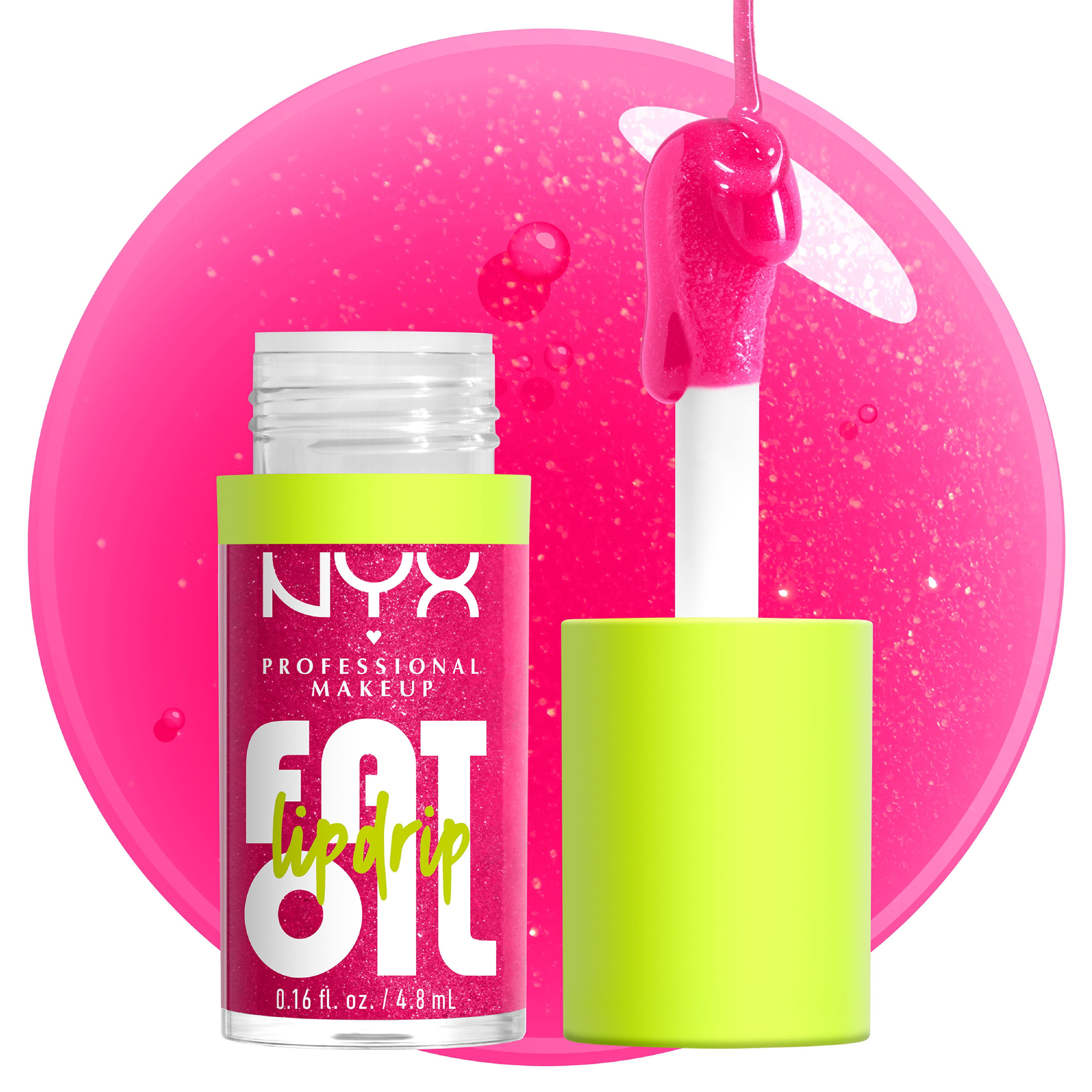 Fat Oil Lip Drip, Moisturizing, Shiny, Vegan Tinted Lip Gloss, Non-Sticky Finish, 12H Hydration, Squalane, Raspberry and Cloudberry Oils