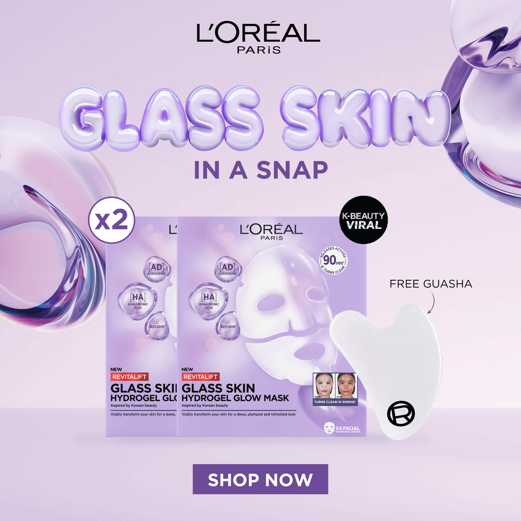 Revitalift Glass Skin Hydrogel Glow Mask Duo