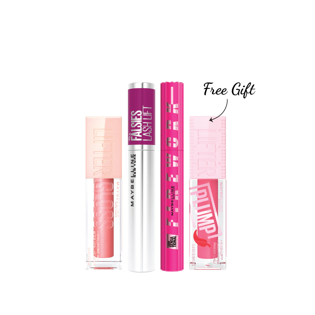 The Falsies Mascara &  Firework Mascara & Lifter Gloss Lip Gloss Trio