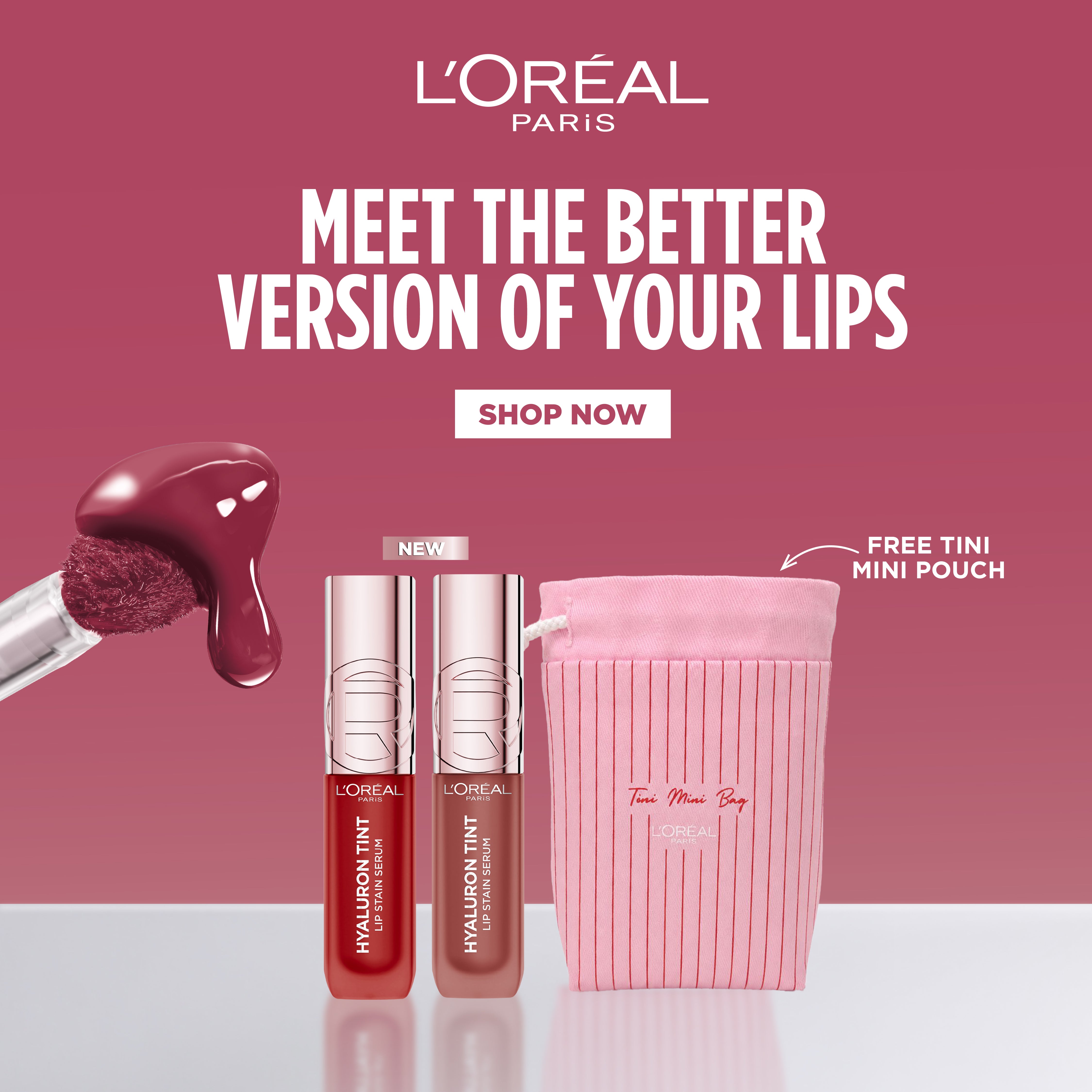 Hyaluron Tint Lip Stain Serum Long Lasting Duo