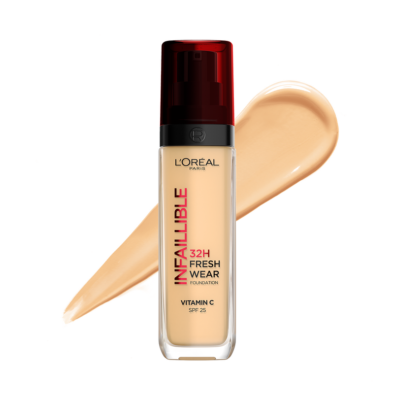 L’Oréal Paris Makeup Infaillible 32H Freshwear Longwear Liquid Foundation, Vitamin C, SPF25